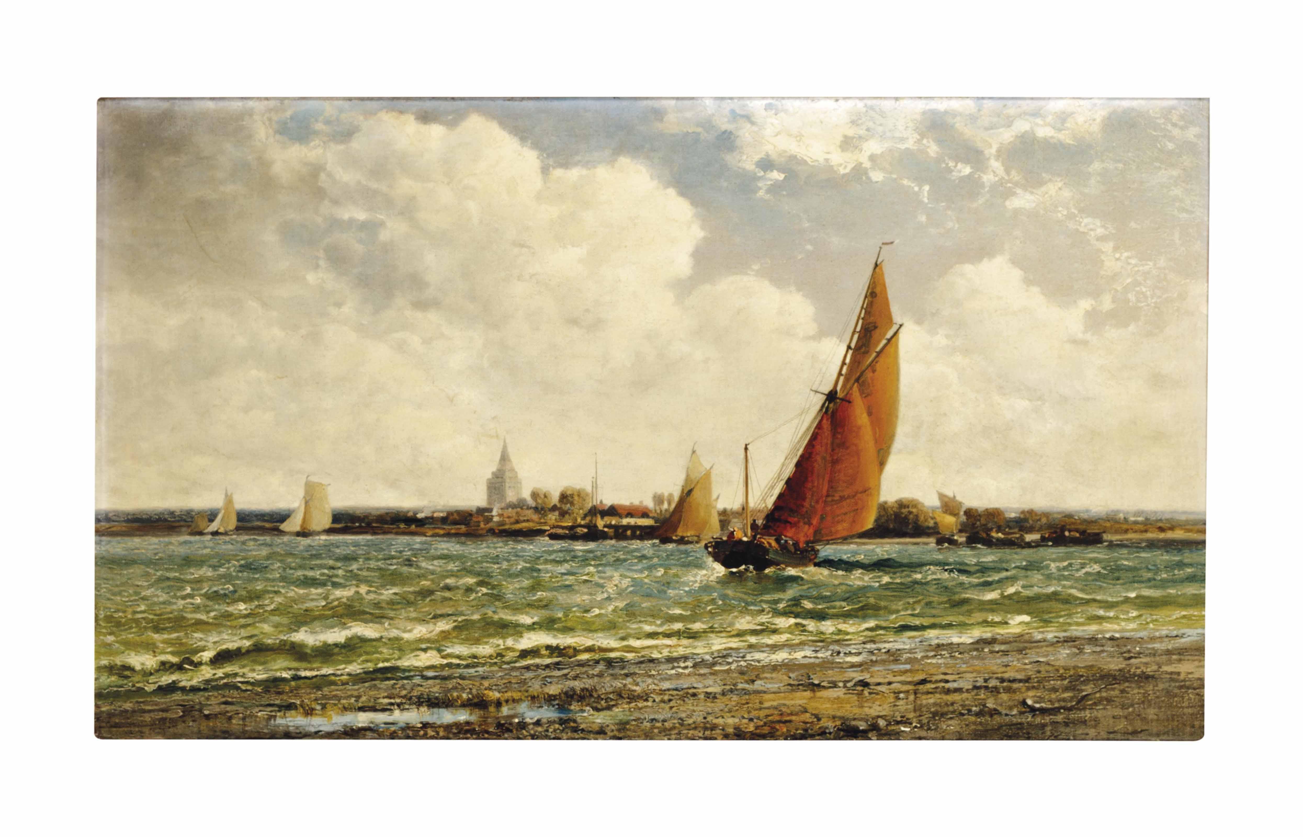 Arthur Joseph Meadows - The Ouse at King\'s Lynn