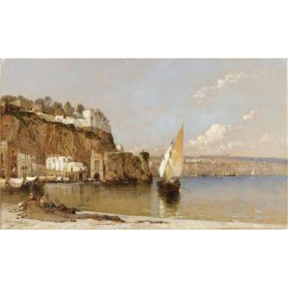 Arthur Joseph Meadows - Veduta Di Porto Della Costiera Sorrentina