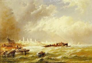 Arthur Joseph Meadows - Wreckers off the coast