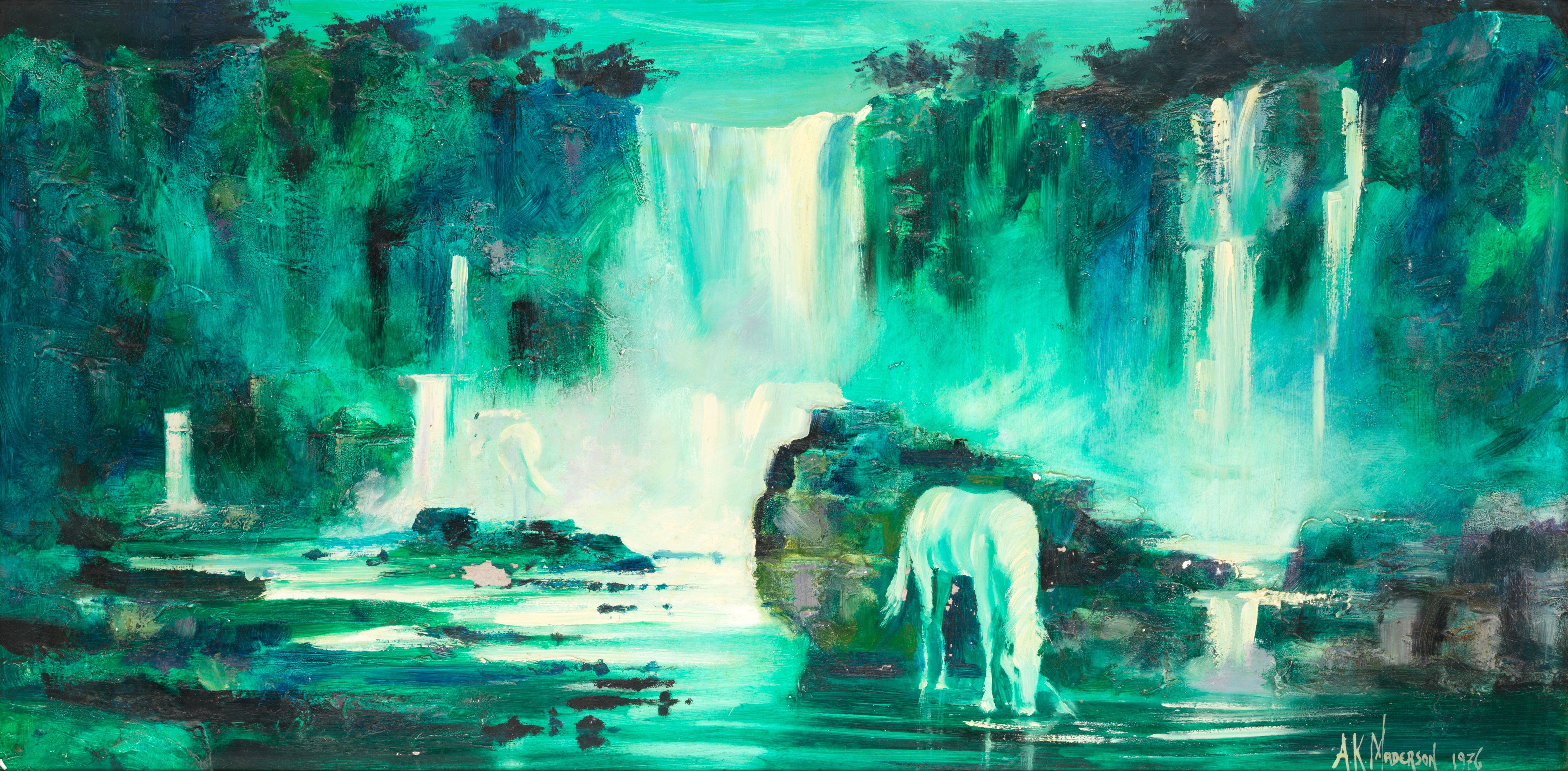 Arthur Karl Maderson - By the Waterfall