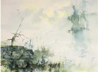 Arthur Karl Maderson - Rocky Outcrop In The Mist