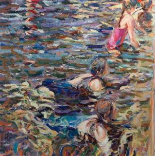 Arthur Karl Maderson - The Swimming Lesson