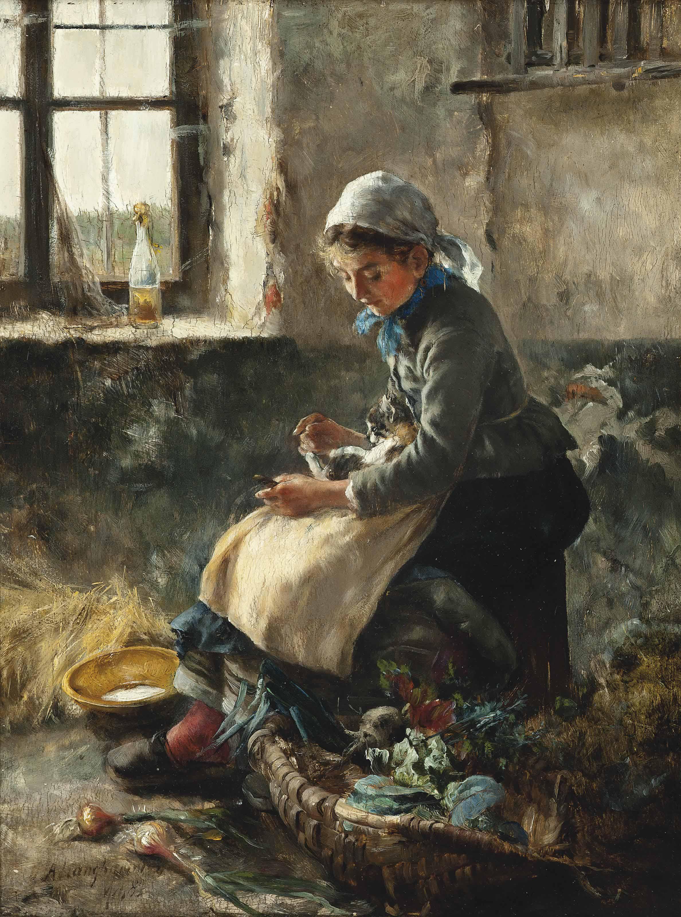 Arthur Langhammer - Fun with a feline friend