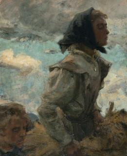 Arthur Langhammer - Mädchen mit Garben