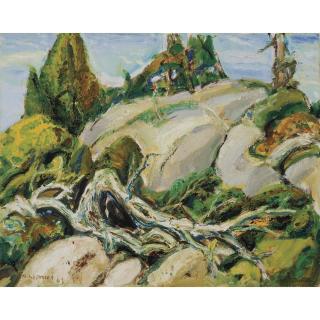 Arthur Lismer - Rock And Wrack Of A Pine