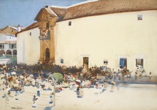 Arthur Melville, A.R.S.A., R.S.W. A.R.S. - Outside The Bullring