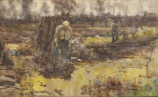 Arthur Melville, R.W.S - The faggot gatherers