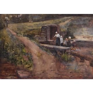 Arthur Melville - Washerwomen At Gréz
