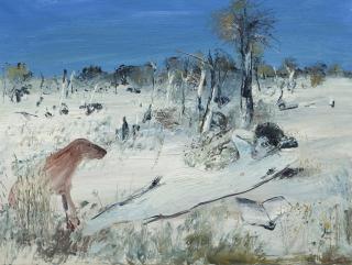 Arthur Merric Bloomfield Boyd - Figure with red dog and book