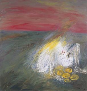 Arthur Merric Bloomfield Boyd - Nebuchadnezzar Sitting On Gold