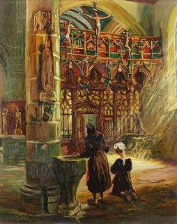 Arthur Midy - Interieur der Kapelle St. Fiacre