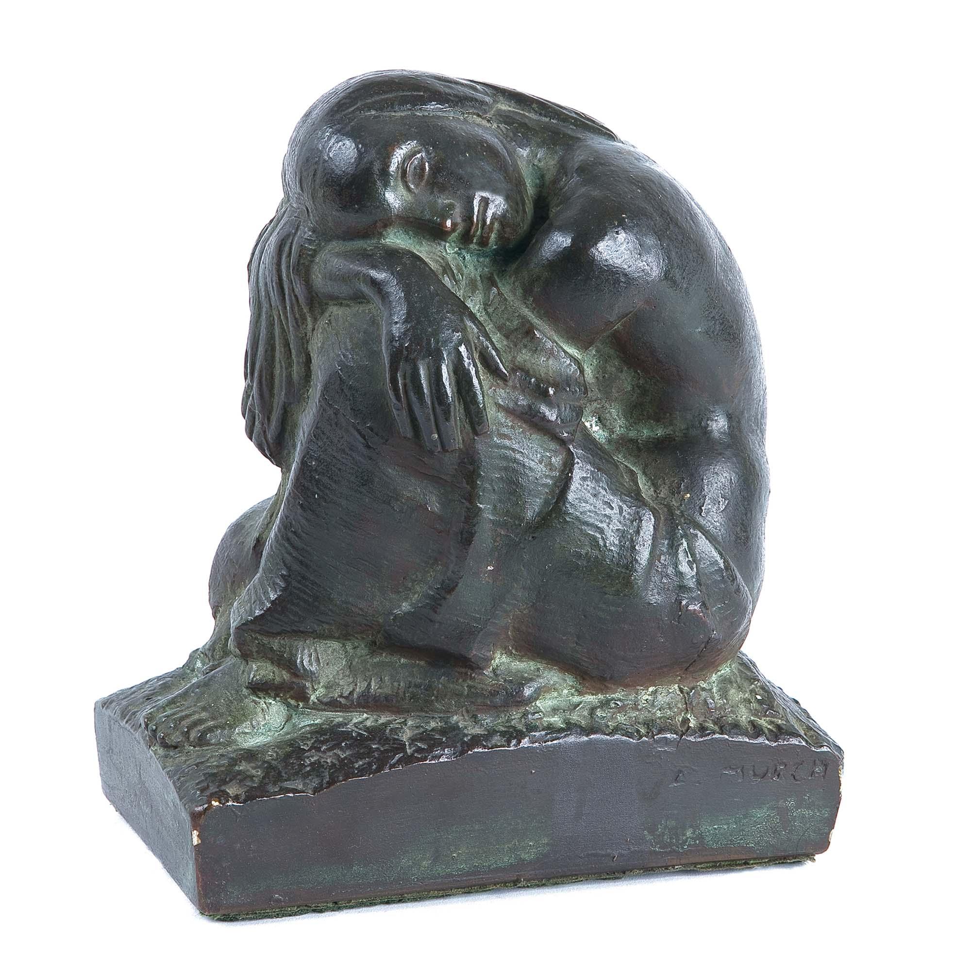 Arthur Murch - Australian Crouching Female Figure