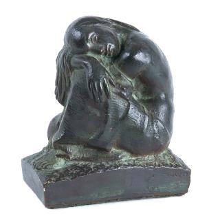 Arthur Murch - Australian Crouching Female Figure