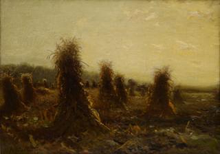 Arthur Parton - Cornstalks at Dusk