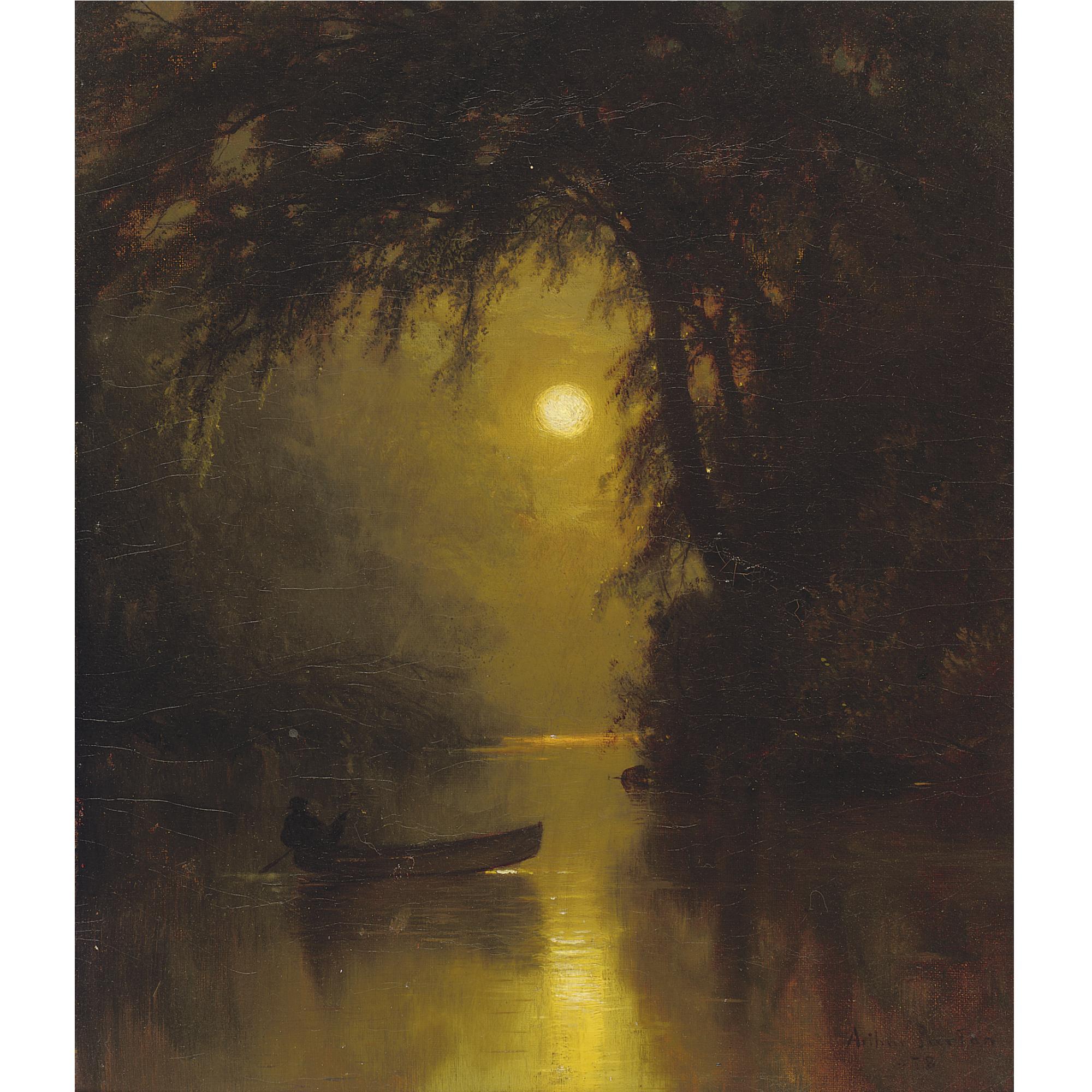 Arthur Parton - Moonlit Landscape
