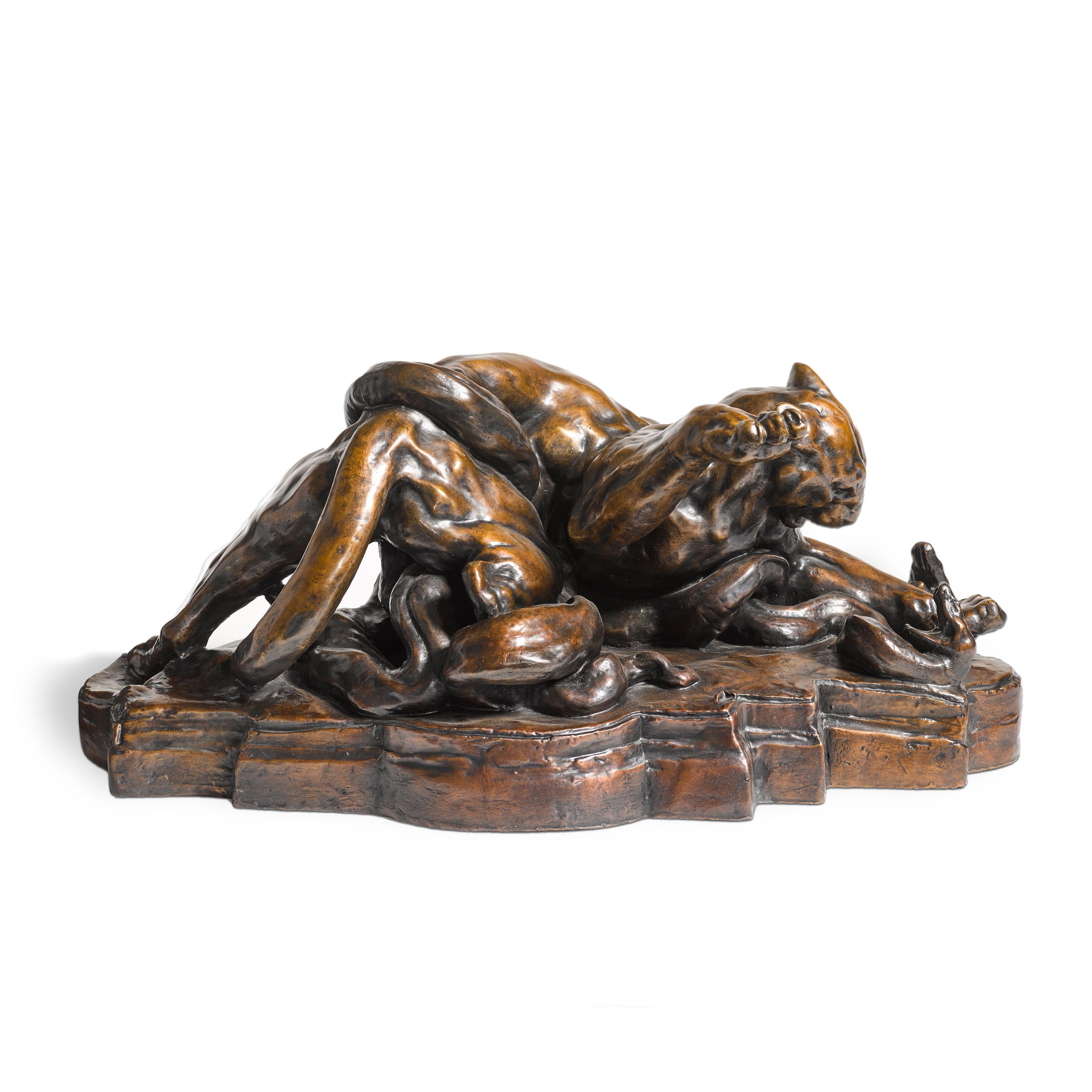 Arthur Putnam - Puma and Snakes (a posthumous cast)