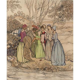 Arthur Rackham R.S.W. - British Ballads:  Knight And Ladies
