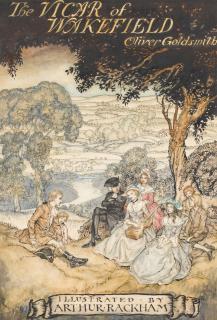 Arthur Rackham - Original illustration for The Vicar of Wakefield (A favourite song of Dryden\'s)