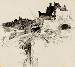 Arthur Rackham - The Entrance to the Witches\' Castle
