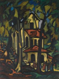 Arthur Segal - Prozession (Madonna Della Fontana) (Procession (Madonna Of The Fountain))