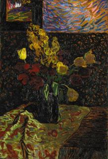 Arthur Segal - Stilleben mit Blumen