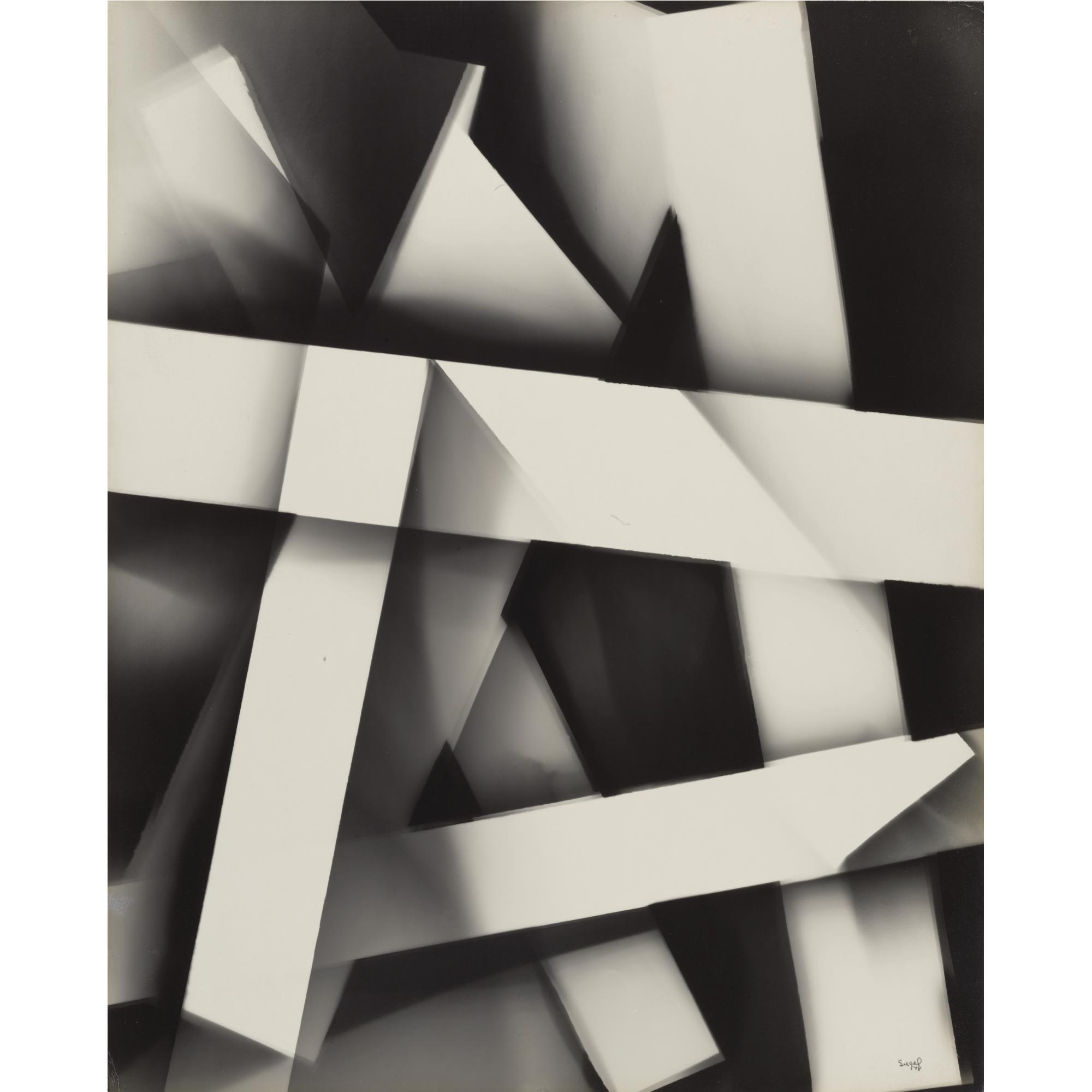 Arthur Siegel - Photogram (Bars And Shadows)