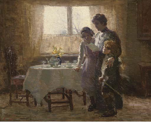 Arthur Spooner R.B.A. - A Letter From Father