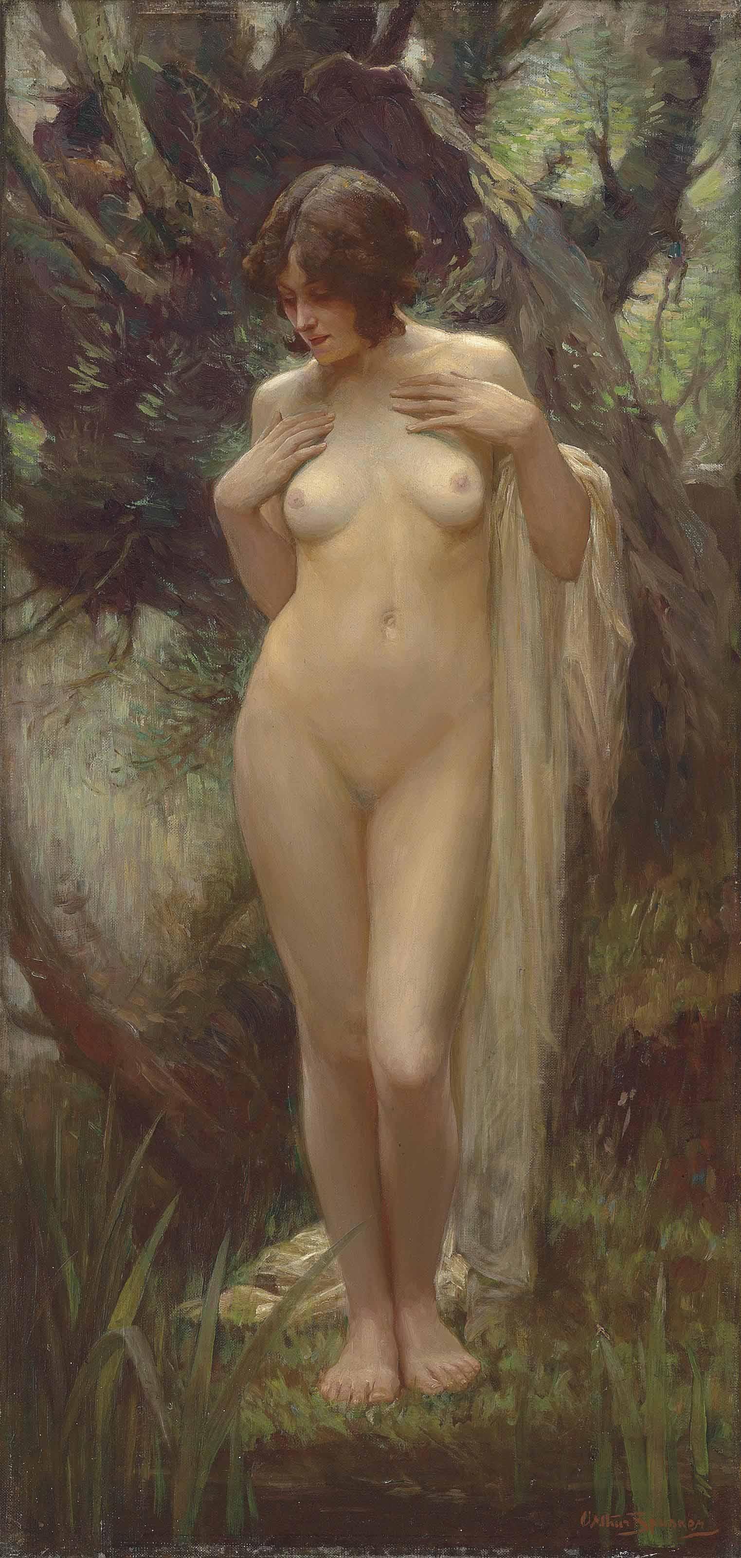 Arthur Spooner, R.B.A. - Nymph In A Wood