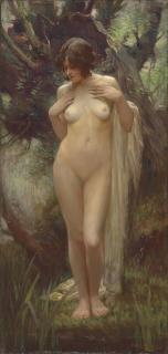Arthur Spooner, R.B.A. - Nymph In A Wood