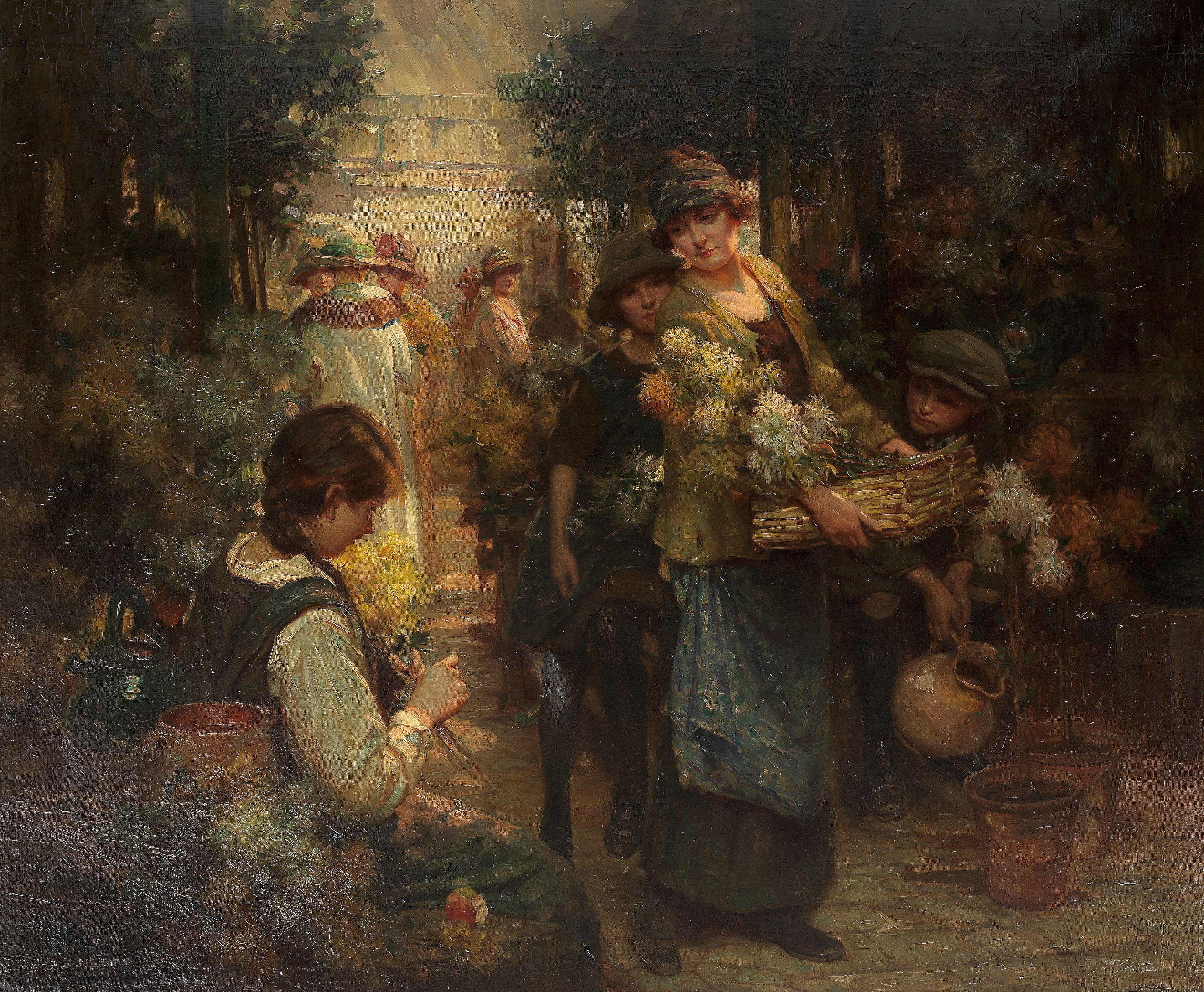 Arthur Spooner - The flower market