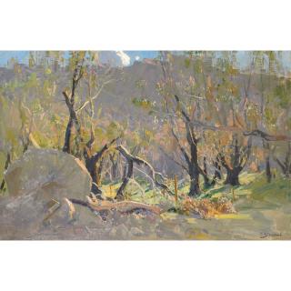 Arthur Streeton - Australian Grampians Landscape