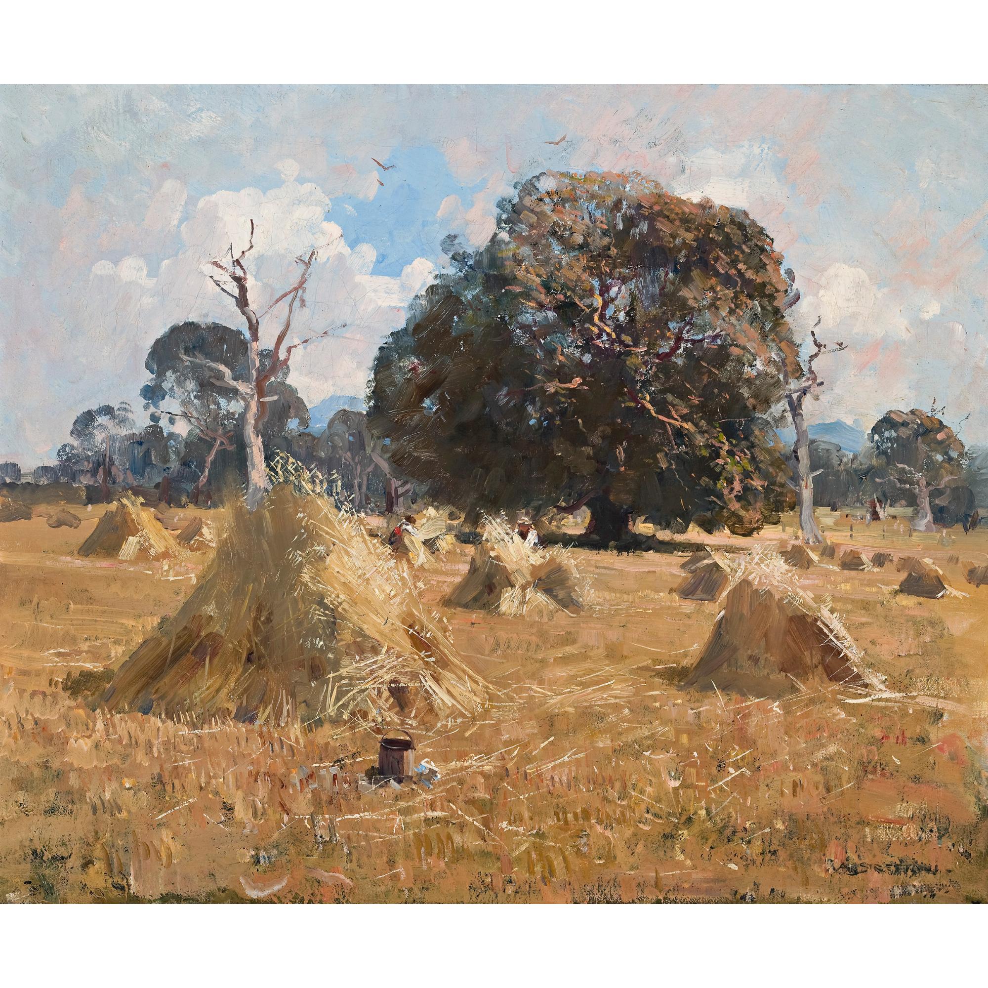 Arthur Streeton - Australian Oat Harvest