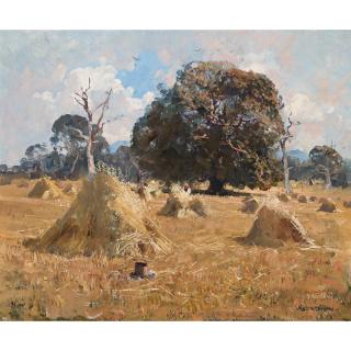 Arthur Streeton - Australian Oat Harvest