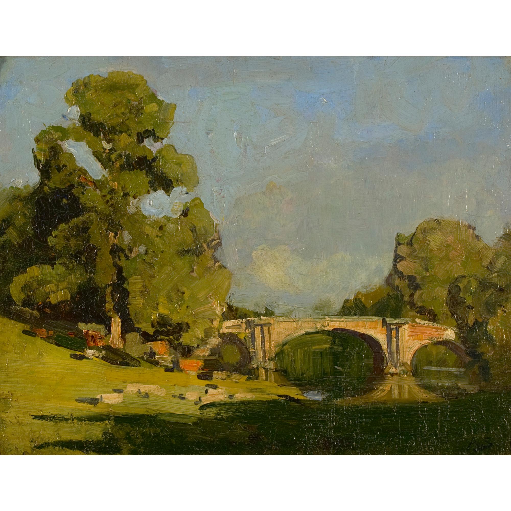 Arthur Streeton - Australian The Stone Bridge