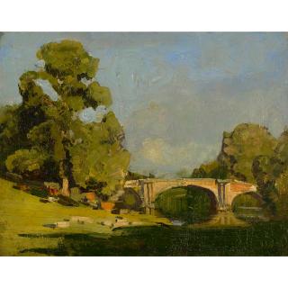Arthur Streeton - Australian The Stone Bridge