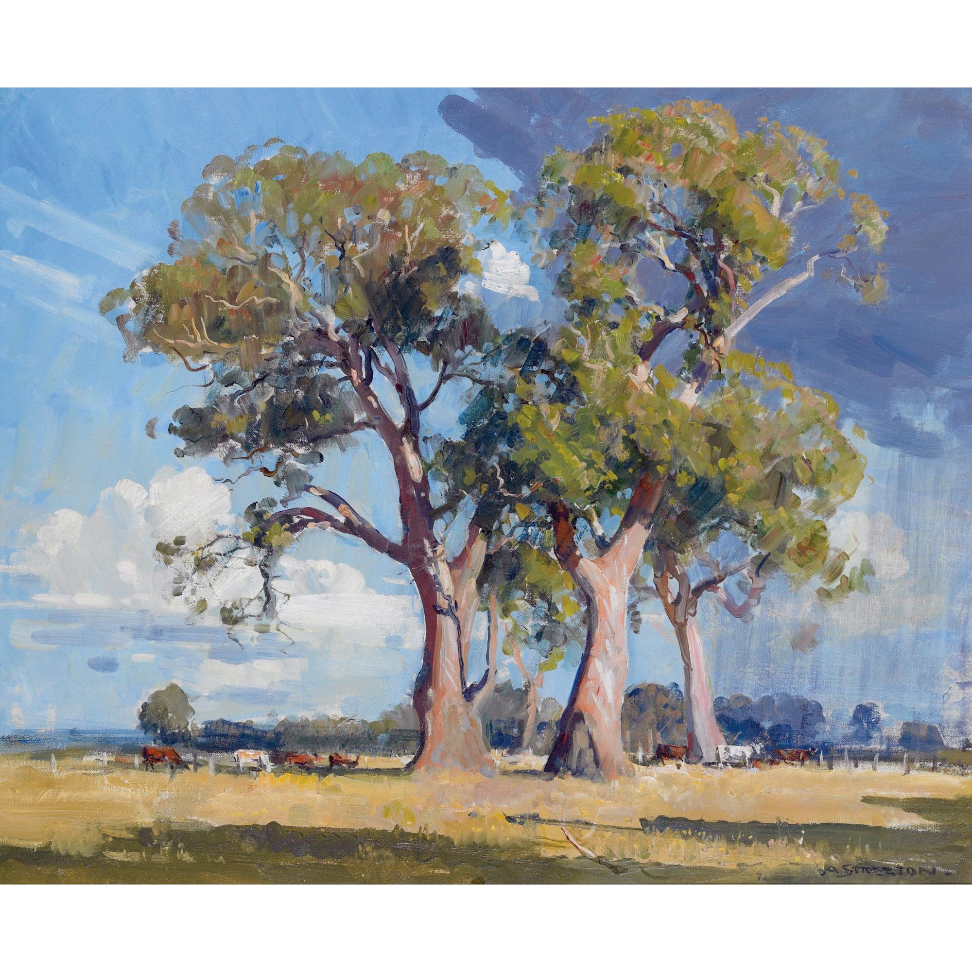 Arthur Streeton - Australian The Three Gums