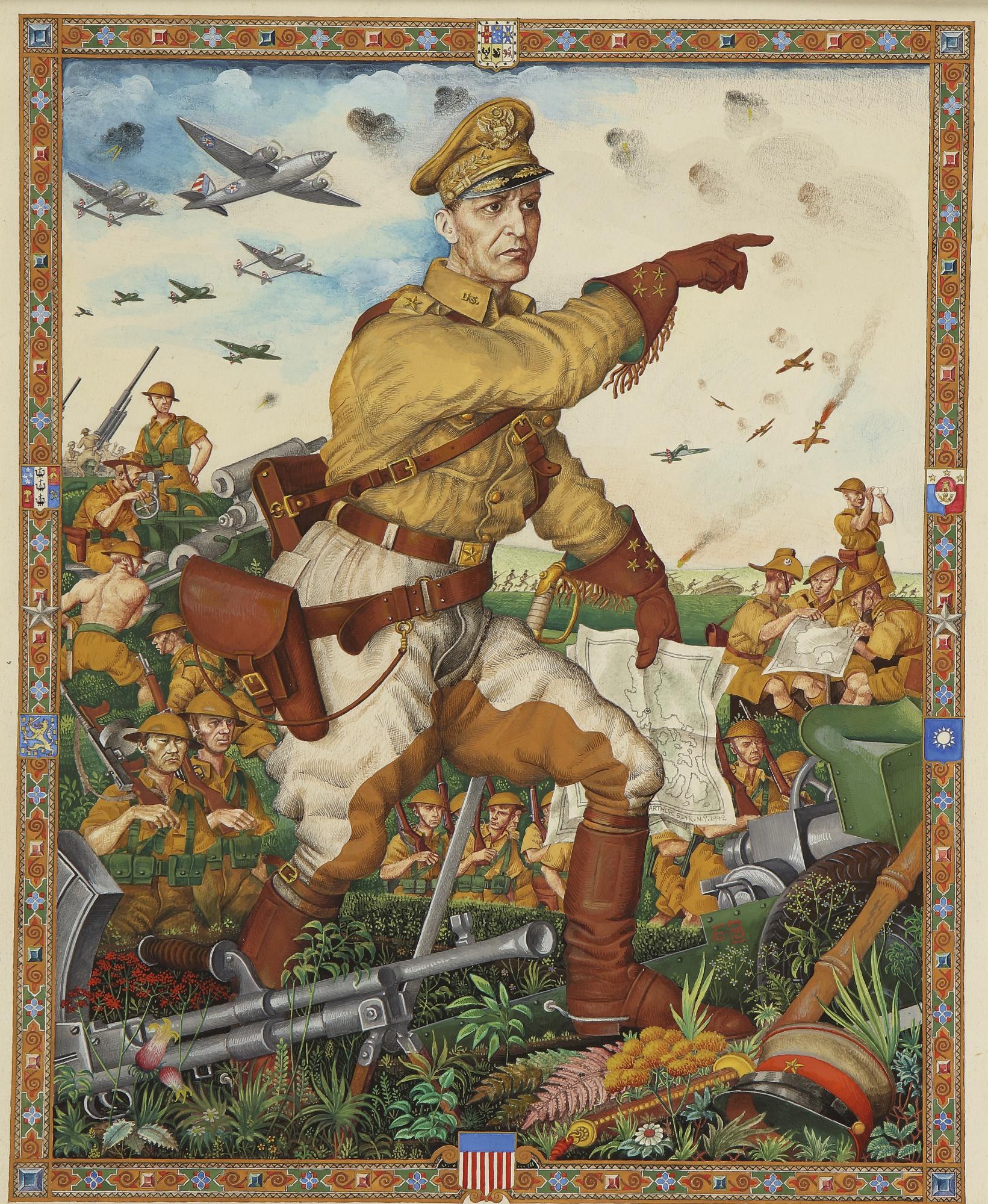 Arthur Szyk - General Macarthur