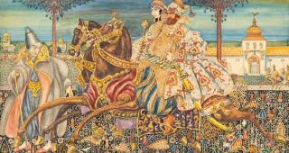 Arthur Szyk - Reiter (Szene aus Tausendundeine Nacht)