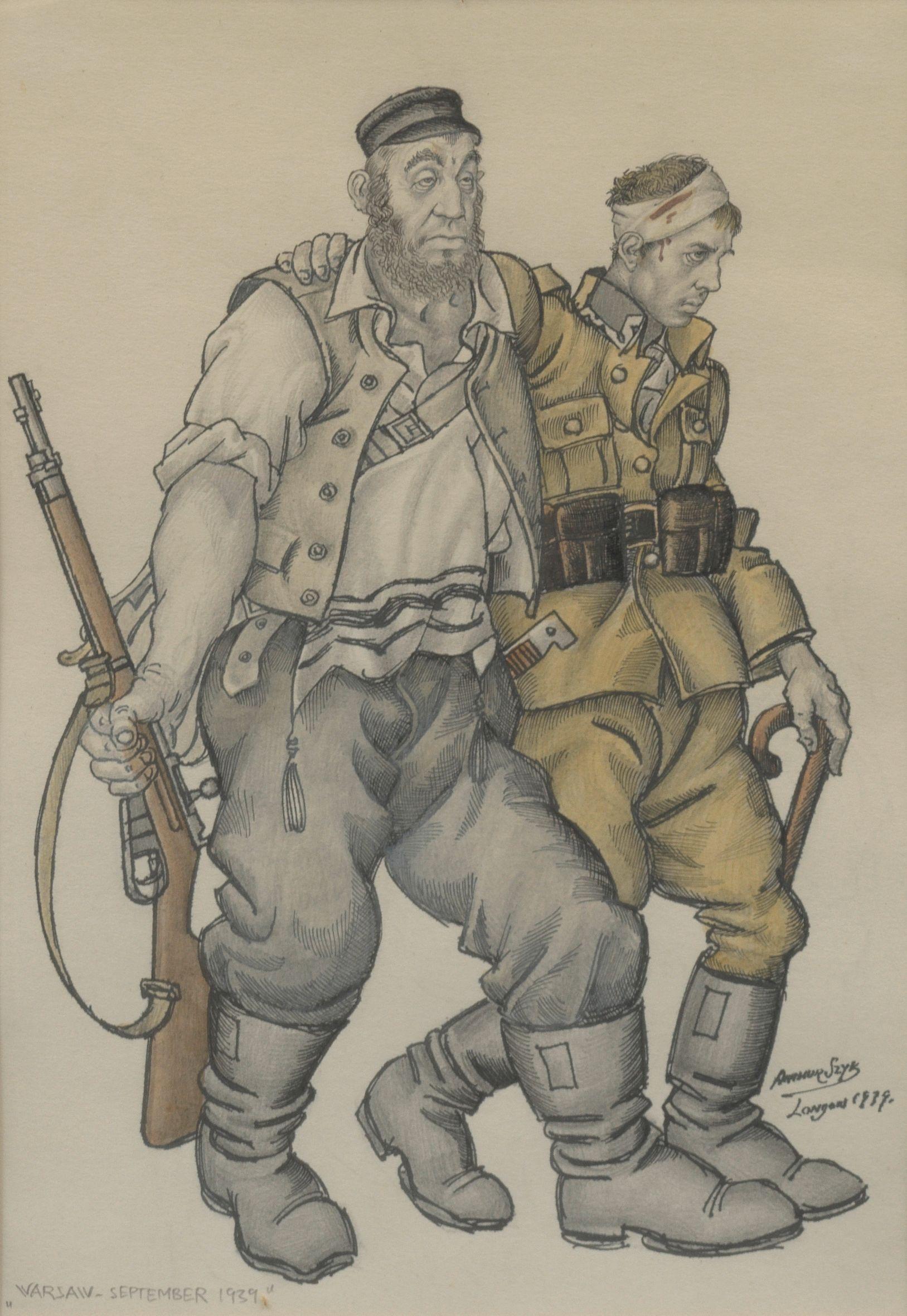Arthur Szyk - Warsaw-September 1939