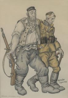 Arthur Szyk - Warsaw-September 1939