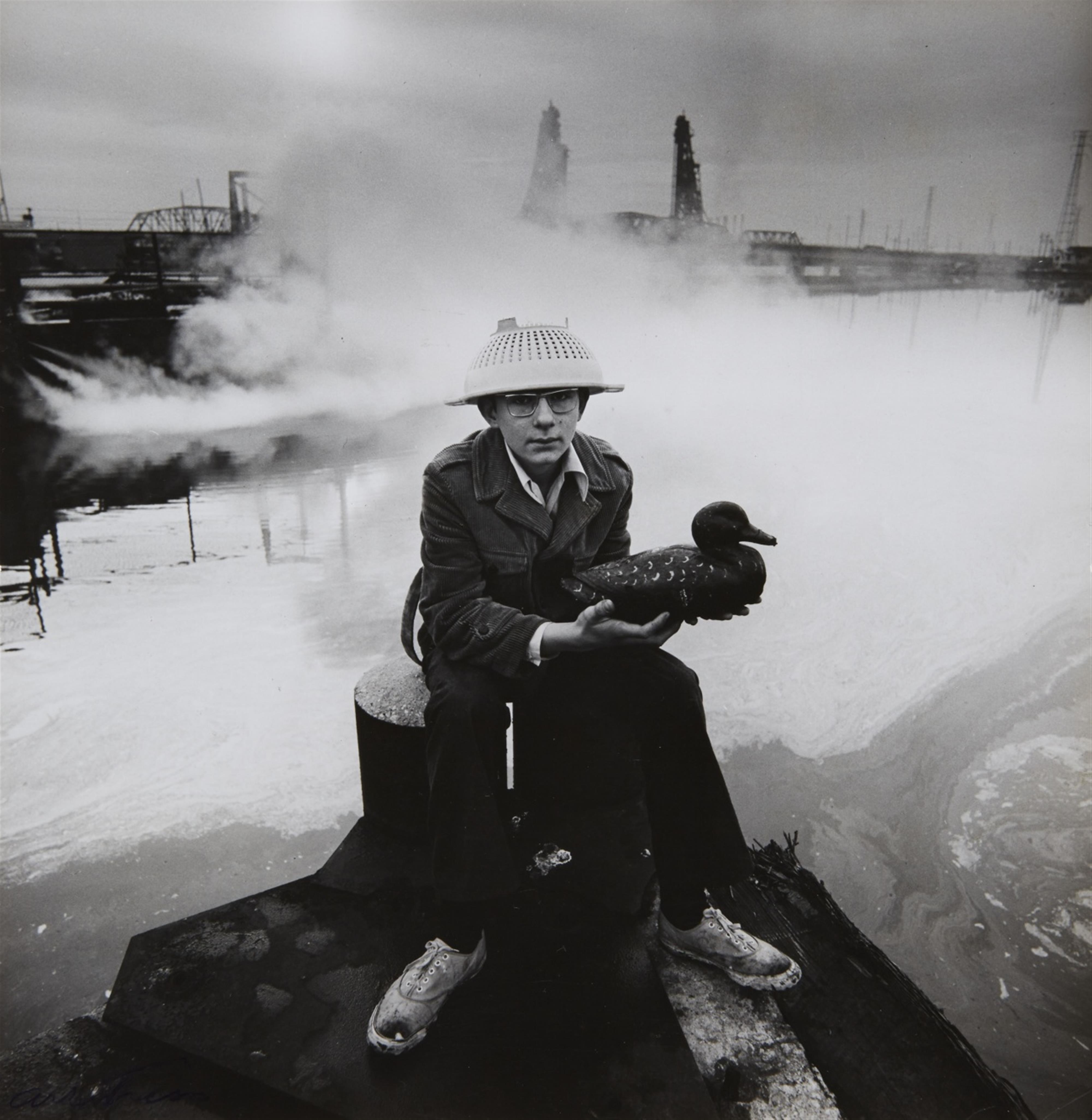 Arthur Tress - Boy with Duck Decoy, Passaic, New Jersey