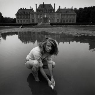 Arthur Tress - Girl Catching Goldfish, Chateau Breteuil, France
