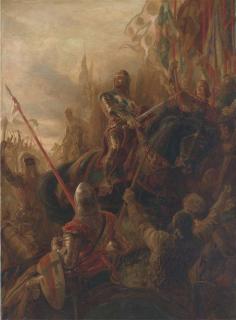 Arthur Twidle - Edward, The Black Prince, And Sir John Chandos At Poitiers