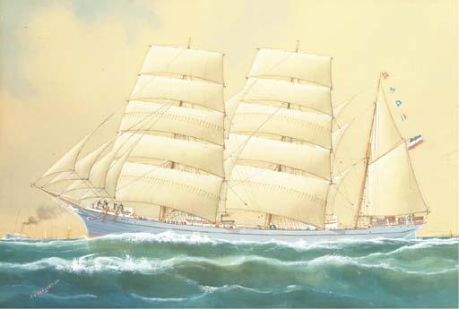 Arthur Victor Gregory - The Dutch barque Anna in coastal waters