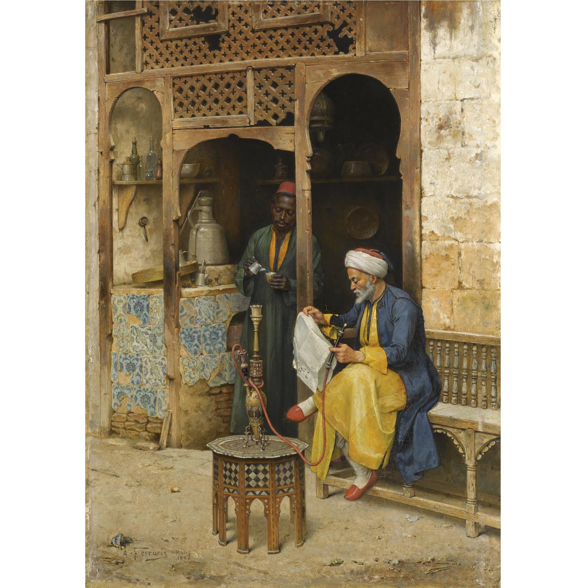 Arthur von Ferraris - Hungarian The Coffee House, Cairo