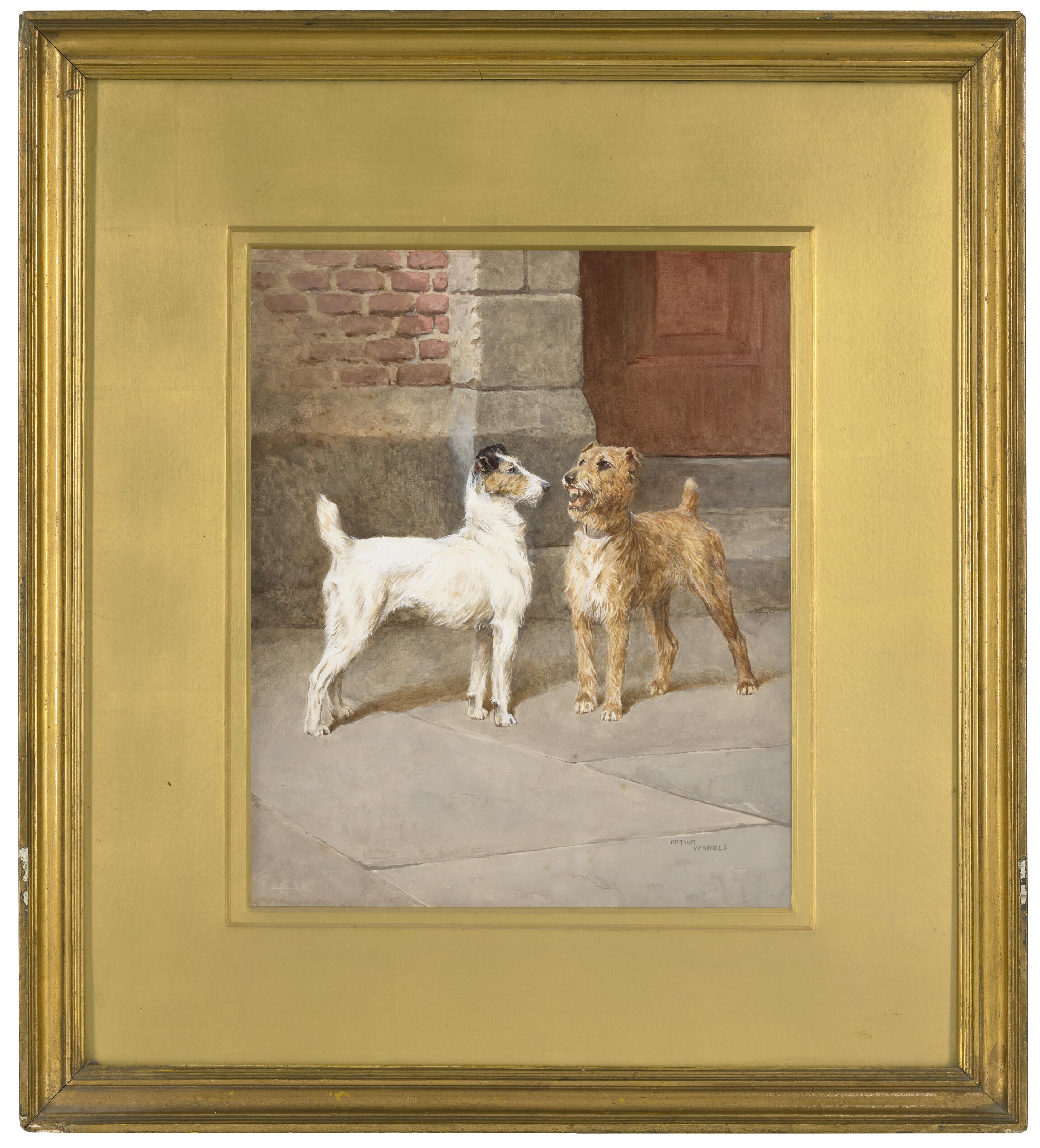 Arthur Wardle, R.I., R.B.C. - Ready: two terriers