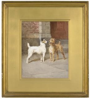 Arthur Wardle, R.I., R.B.C. - Ready: two terriers