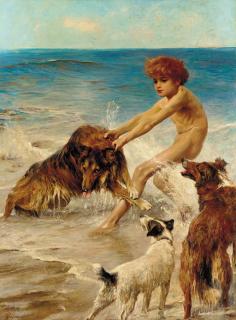 Arthur Wardle - The Reluctant Bather
