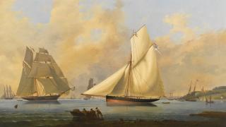Arthur Wellington Fowles - A Yacht From The Imperial Yacht Club Of Russia, Off Cowes