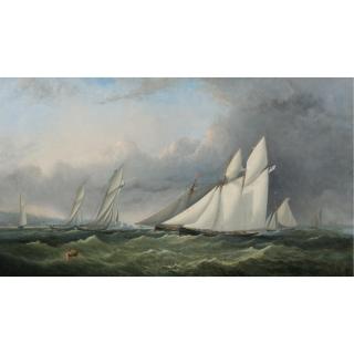 Arthur Wellington Fowles - British A Yacht Race On The Solent, Off Cowes - Isle Of Wight